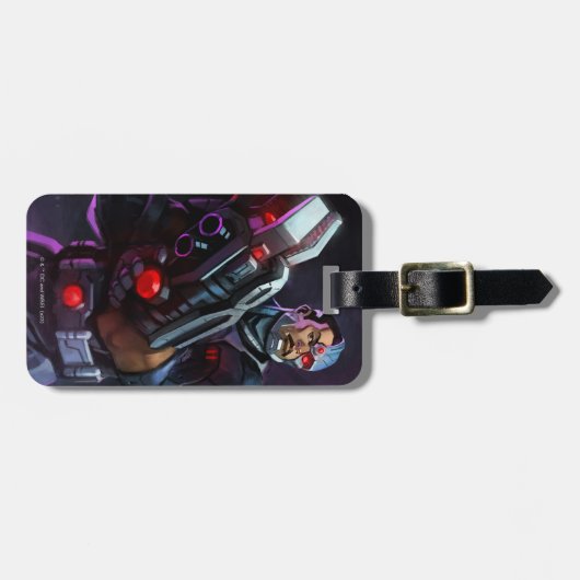 無限危機サイボーグイラストレーション ラゲッジタグ (正面横)