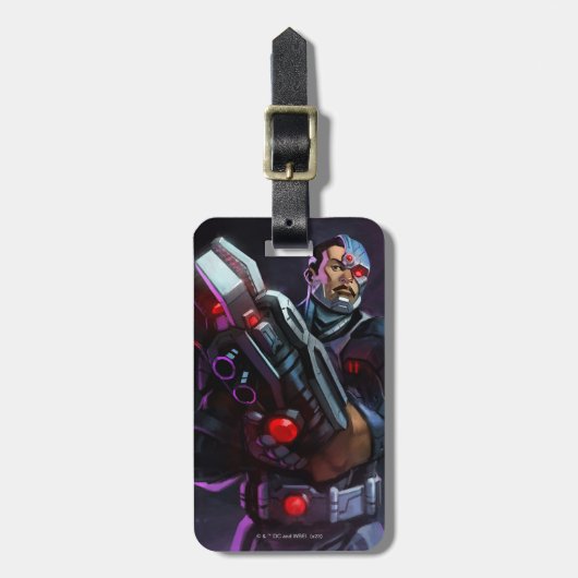 無限危機サイボーグイラストレーション ラゲッジタグ (正面縦)