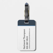 無限危機サイボーグイラストレーション ラゲッジタグ (裏面縦)