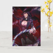 無限危機ザタンナイラストレーション カード (黄色い花)