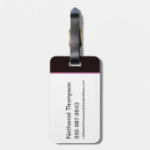 無限危機ザタンナイラストレーション ラゲッジタグ (裏面縦)