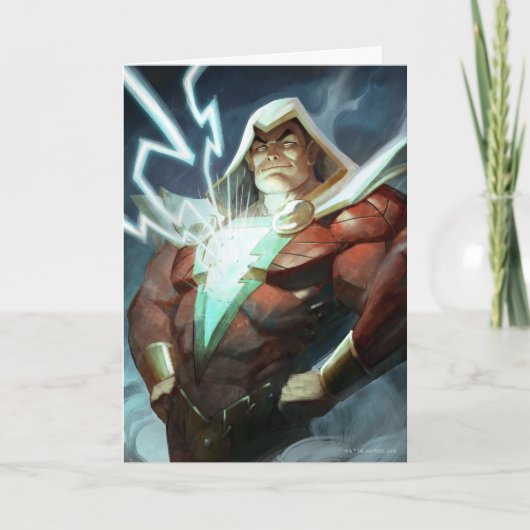 無限危機シャザムイラストレーション カード (正面)