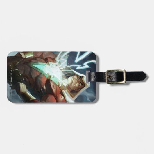 無限危機シャザムイラストレーション ラゲッジタグ (正面横)