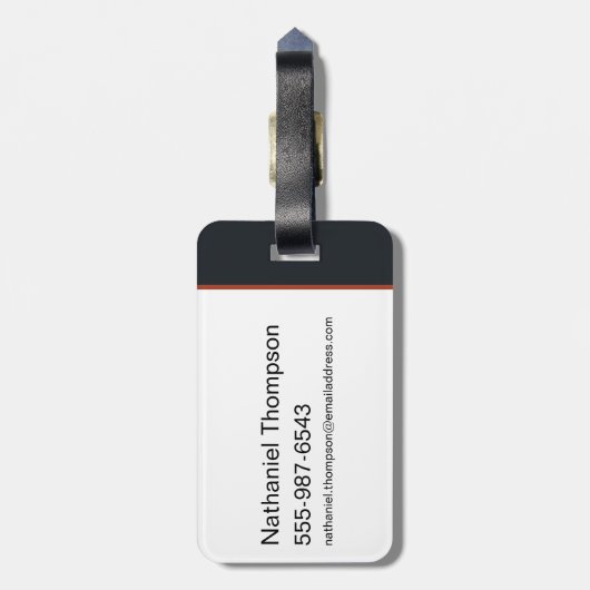 無限危機シャザムイラストレーション ラゲッジタグ (裏面縦)