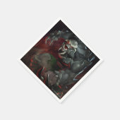 無限危機ドゥームズデイイラストレーション スタンダードカクテルナプキン (角)