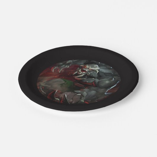 無限危機ドゥームズデイイラストレーション ペーパープレート (アングル)