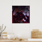 無限危機ヴァンパイアバットマンイラストレーション ポスター (キッチン)