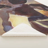 無限危機疑問に思女イラストレーション シェルパブランケット (3/4)