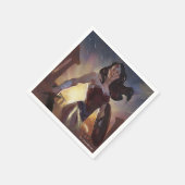 無限危機疑問に思女イラストレーション スタンダードカクテルナプキン (角)