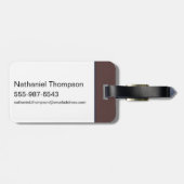 無限危機疑問に思女イラストレーション ラゲッジタグ (裏面横)