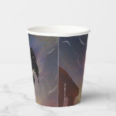 無限危機疑問に思女イラストレーション 紙コップ (右)