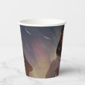 無限危機疑問に思女イラストレーション 紙コップ (正面)