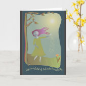 無限可能性のブランクの挨拶状 カード (黄色い花)