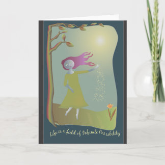 無限可能性のブランクの挨拶状 カード