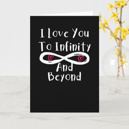 無限大とその先へ愛してるバレンタインカップル カード (黄色い花)