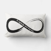 無限大とその先へ ブラシ ストローク シンボル ランバークッション (正面)