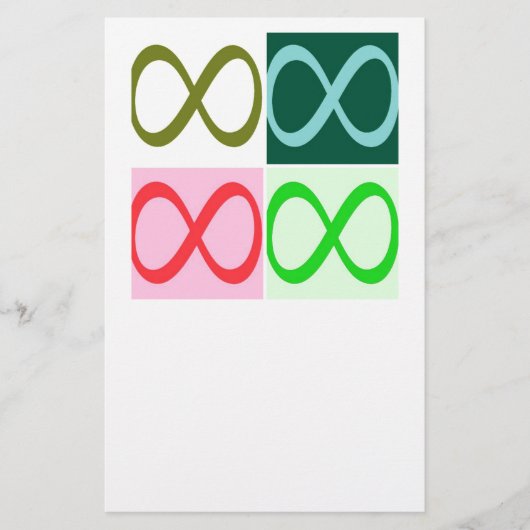 無限大と超過 便箋 (正面)