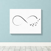無限大のツバメ記号 キャンバスプリント (インサイチュ (ウッドフロア))