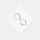 無限大のツバメ記号 スタンダードカクテルナプキン (角)