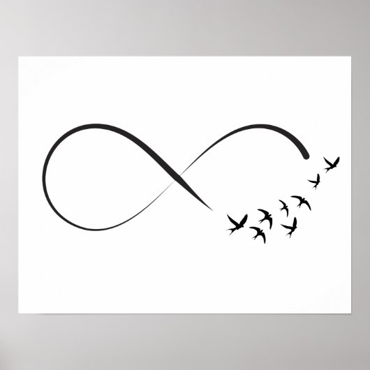 無限大のツバメ記号 ポスター (正面)