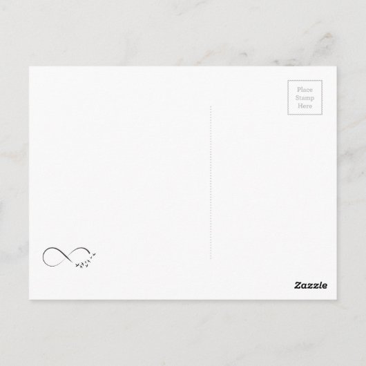 無限大のツバメ記号 ポストカード (裏面)