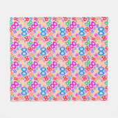 無限大の倍数 フリースブランケット (正面(横))