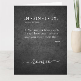 無限大の愛情をあなたに カード
