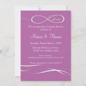 無限大シンボルサイン無限愛ウエディングスクロール 招待状 (裏面)