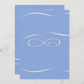 無限大シンボル符号無限愛結婚のセット 招待状 (正面/裏面)
