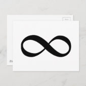 無限大シンボル ポストカード (正面/裏面)