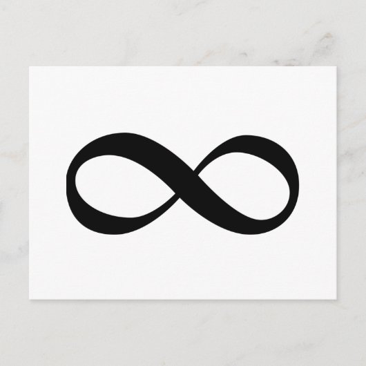 無限大シンボル ポストカード (正面)