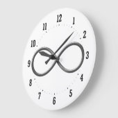 無限大シンボル ラージ壁時計 (傾斜)