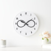 無限大シンボル ラージ壁時計 (ホーム)
