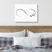 無限大バタフライ記号 キャンバスプリント (インサイチュ (寝室))