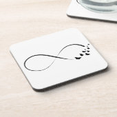 無限大バタフライ記号 コースター (左側)