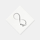 無限大バタフライ記号 スタンダードカクテルナプキン (角)