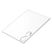 無限大バタフライ記号 ノートパッド (アングル)