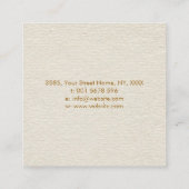 無限大記号 – ツリー分岐 スクエア名刺 (裏面)