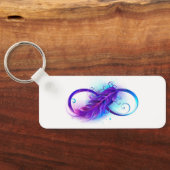 無限大（紫の羽） キーホルダー (裏面)