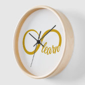 無限学の 壁時計 (傾斜)