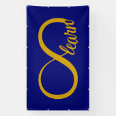 無限学の 横断幕 (縦)