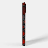 無限幾何学赤と黒モザイク Case-Mate iPhoneケース (裏面 / 右)