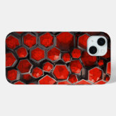 無限幾何学赤と黒モザイク Case-Mate iPhoneケース (裏面 (横))
