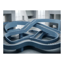 無限建築パスウェイ ジオメトリック ウォールアート