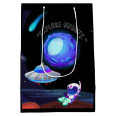 無限性を探索する ミディアムペーパーバッグ (裏面)