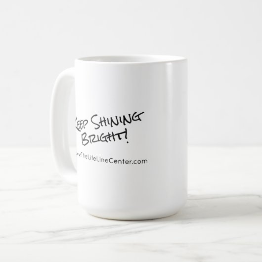 無限愛及び感謝第15記念日のマグ コーヒーマグカップ (正面左)