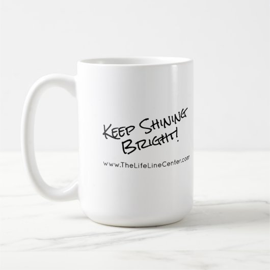 無限愛及び感謝第15記念日のマグ コーヒーマグカップ (左)