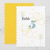 無限愛結婚式のテーブルカード 招待状 (正面/裏面)