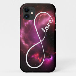 無限愛-ピンクの星雲 iPhone 11 ケース