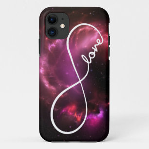 無限愛-ピンクの星雲 iPhone 11 ケース